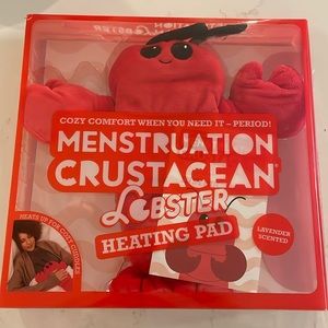 Menstruation Crustacean Lobster Cute Plush Lavender Scented Heating Pad